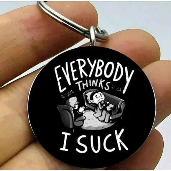 Unbranded Accessories - Baby Dracula Meeting Doctor Hot Funny I Suck Keychain Art